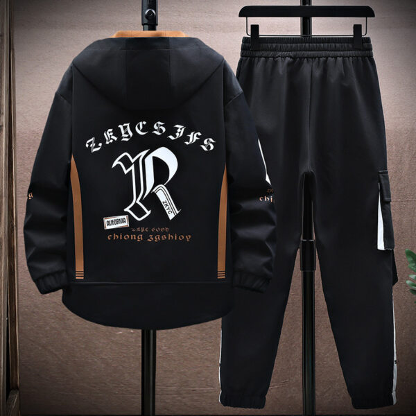 Fall Jacket Trousers Men Leisure Set - Image 7