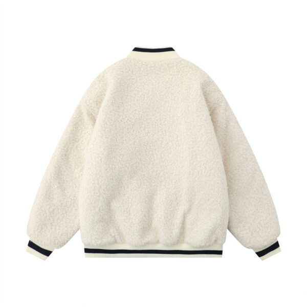Lamb Wool Baseball Uniform Cotton Clothes Men - Image 5