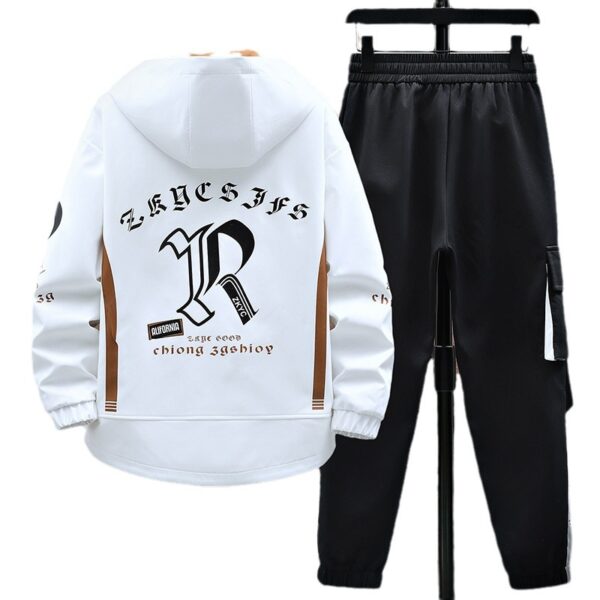 Fall Jacket Trousers Men Leisure Set - Image 4
