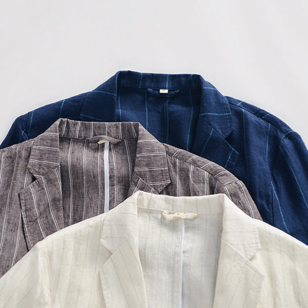 Fashion Striped Casual Jacket Men - Image 4