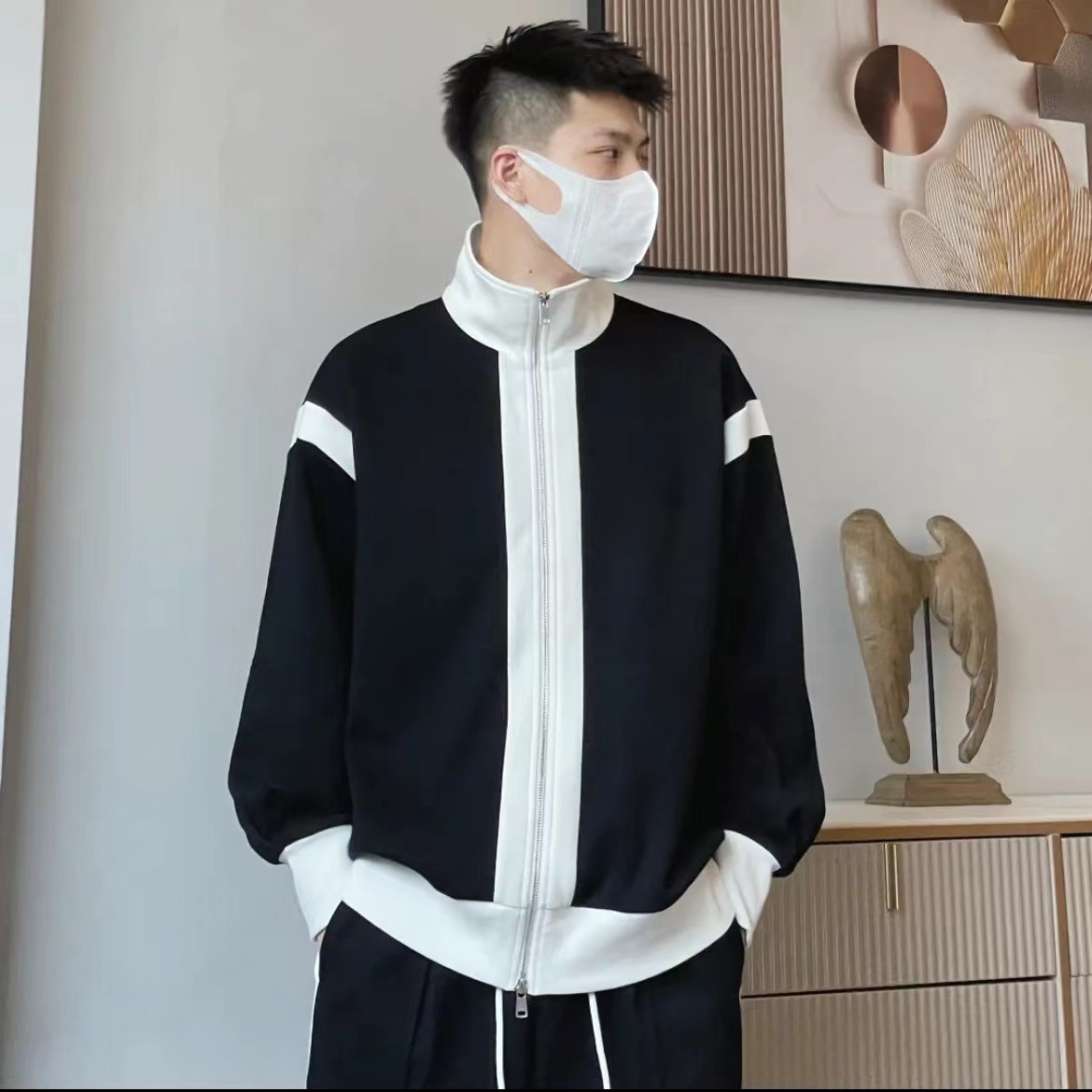 Boys And Girls Jacket Sweatshirt And Sweatpants Fashion Sports And Leisure Plus Size Loose - Image 2