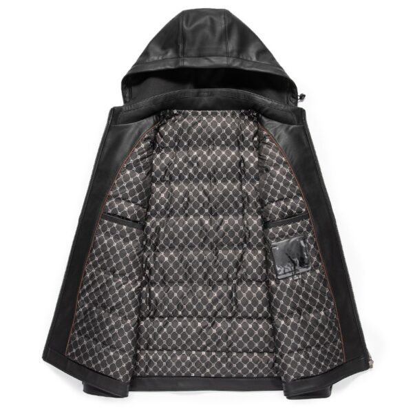 Fashion Personality Leather Down Jacket Men - Image 6