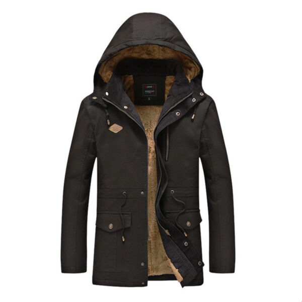 Fashion Thick Men Cotton Warm Jacket - Image 3
