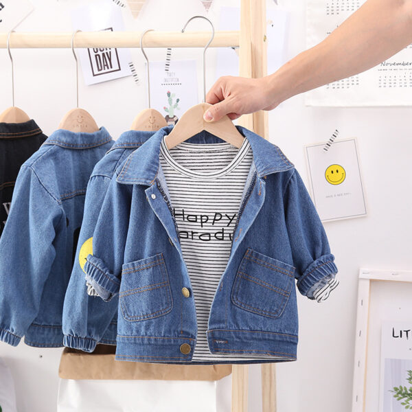 Printed Denim Jacket Boys And Girls Denim Jacket - Image 3