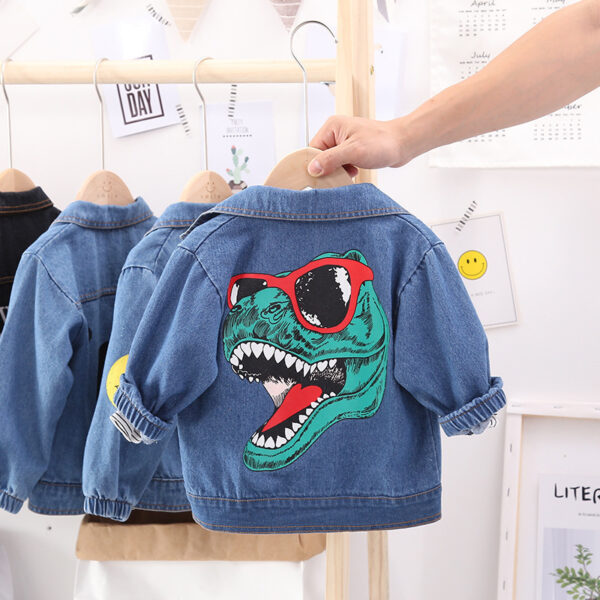 Printed Denim Jacket Boys And Girls Denim Jacket - Image 2