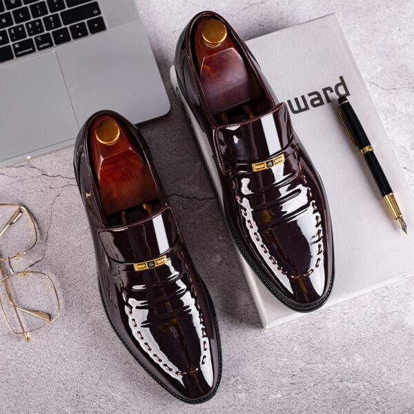 Leather Shoes Men's Breathable Korean Shoes Business Suits Low-top Shoes - Image 3