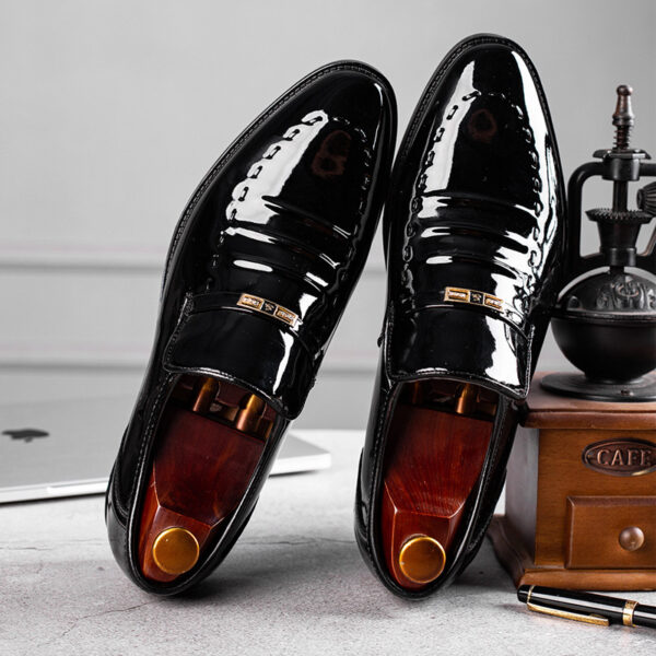 Leather Shoes Men's Breathable Korean Shoes Business Suits Low-top Shoes - Image 4