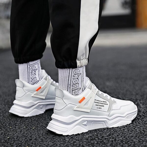 Thick-soled daddy shoes sneakers boys running net shoes - Image 4