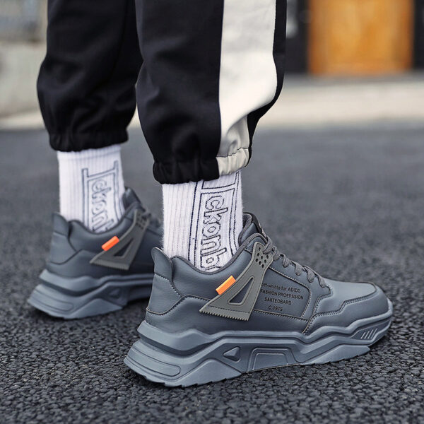 Thick-soled daddy shoes sneakers boys running net shoes - Image 3