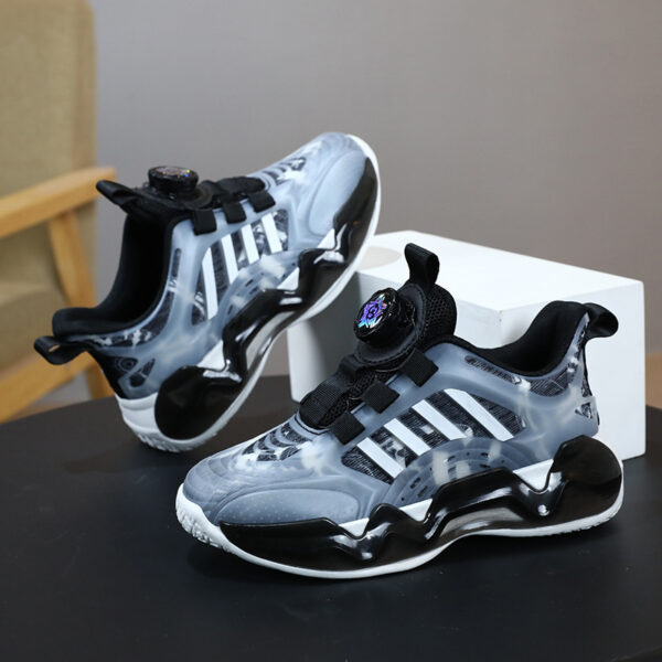 Children's Shoes Rotating Button Boy Non-slip Soft Bottom - Image 4