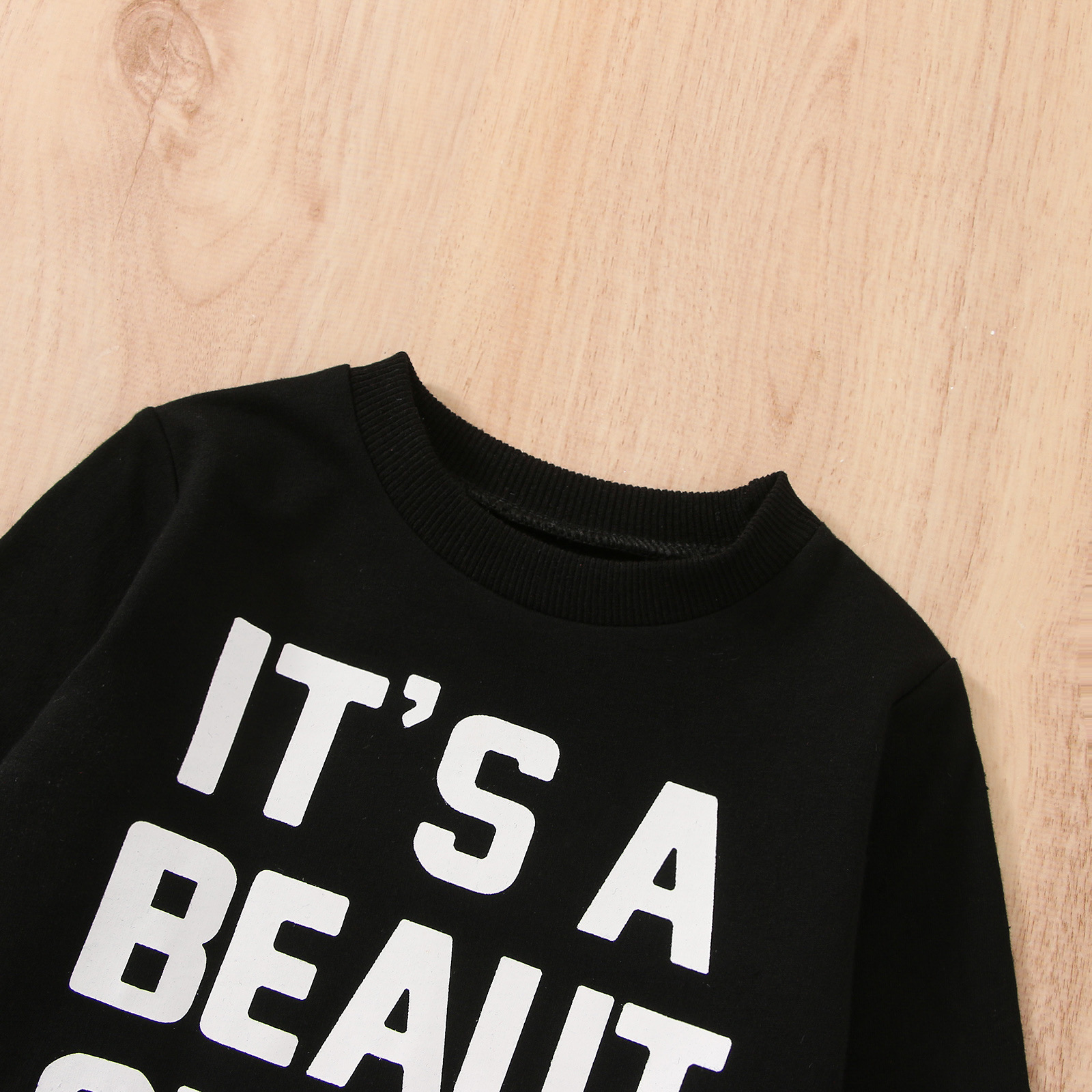 Boys Sweatshirt Crewneck Jacket Letter - Image 3