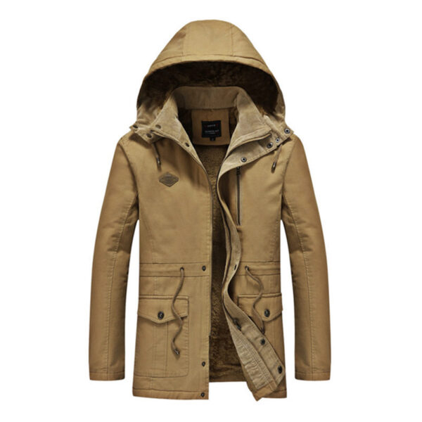 Fashion Thick Men Cotton Warm Jacket - Image 5