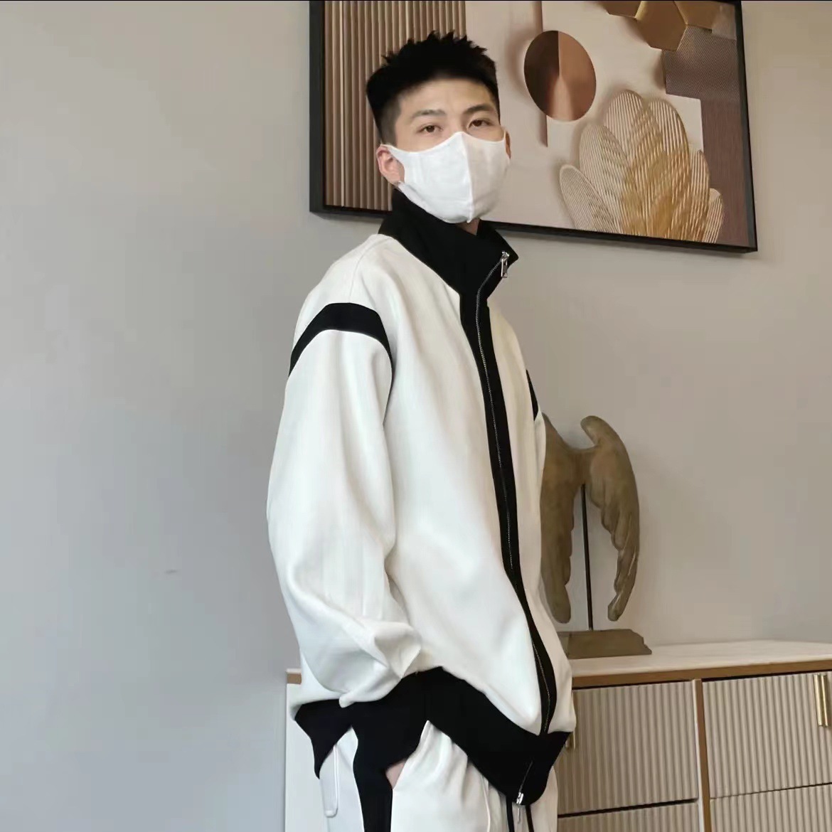 Boys And Girls Jacket Sweatshirt And Sweatpants Fashion Sports And Leisure Plus Size Loose - Image 4