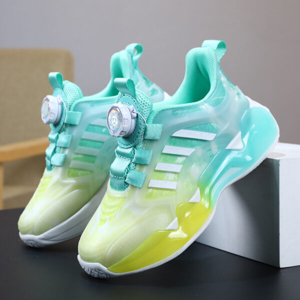 Children's Shoes Rotating Button Boy Non-slip Soft Bottom - Image 5